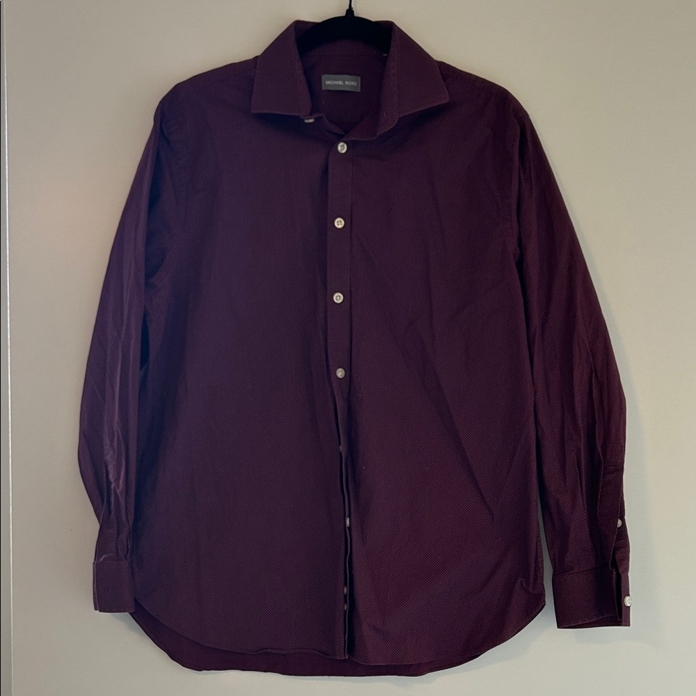 Michael Kors Deep Burgundy Dress Shirt